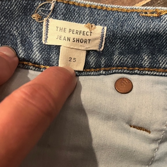 Madewell The Perfect Jean Short Blue size 25 - Picture 9 of 9
